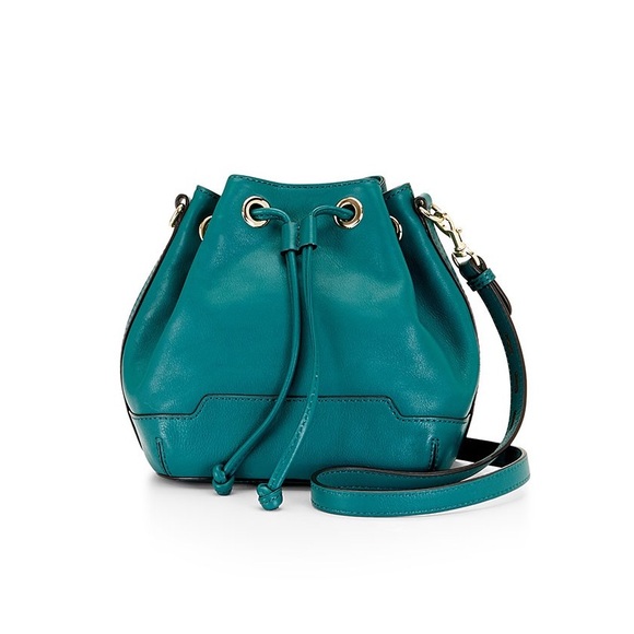 BNWT Rebecca Minkoff Mini Fiona Bucket in Jungle - Picture 1 of 9